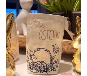 Stickserie - ITH Lichtbeutel Ostermorgen - 3 Motive & 4 Größen